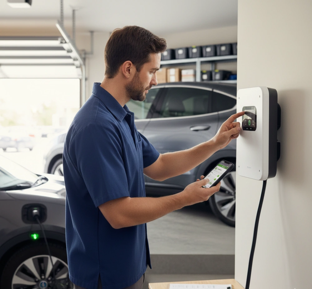 Configuration and testing-EV Charger Installation Melbourne-Trictelec