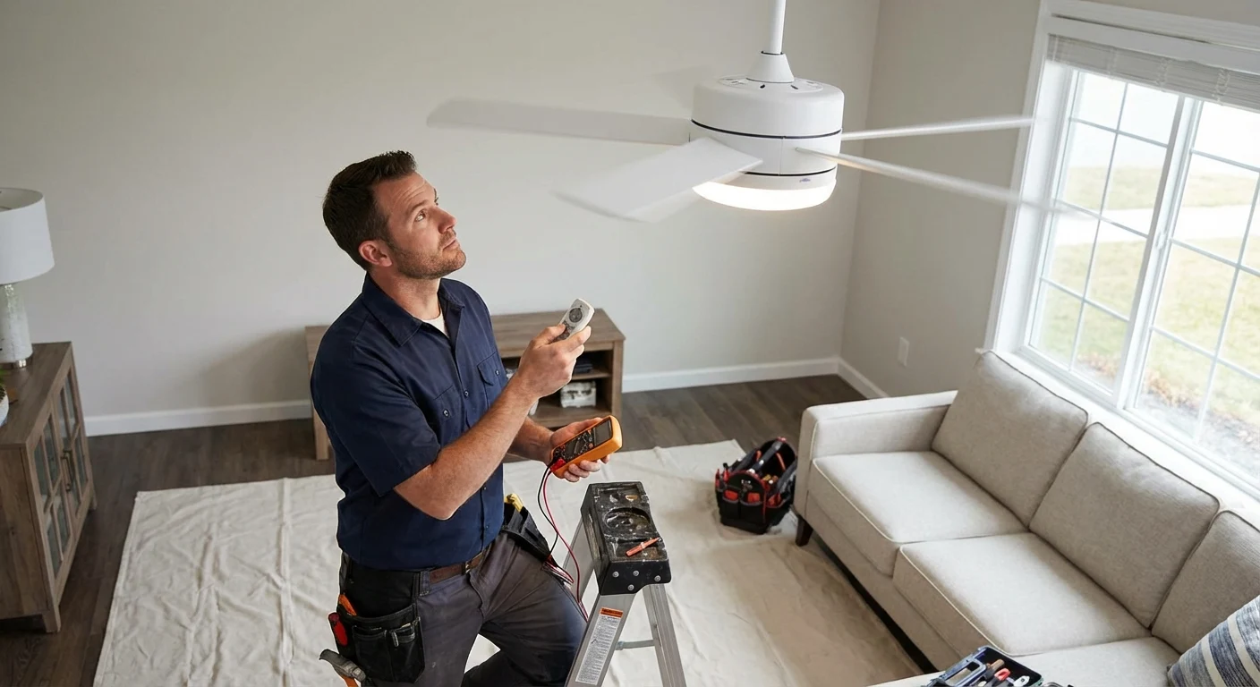 Testing the Fan-Ceiling Fan Installation Melbourne-trictelec (1)